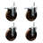 Temp Phenolic 3/4 Inch Stem Caster Set 2 Total Lock Brakes
