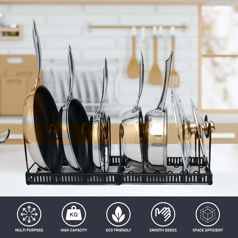 Buckingham Expandable Pot Pan Lid Organising Rack