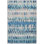 Paint Chip Blue Machine Printed Washable Rug