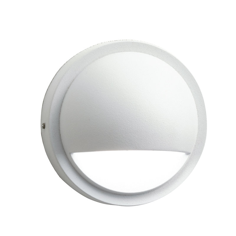 Éclairage de terrasse câblé Timucin, Blanc texturé, 2700 K
