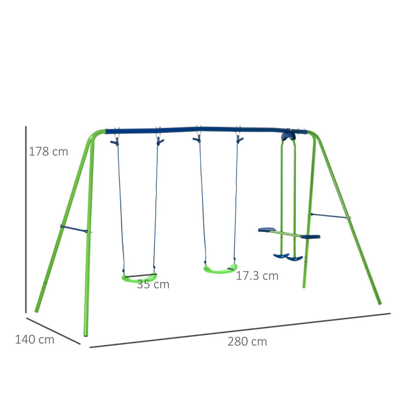 CLIY Swing Set with