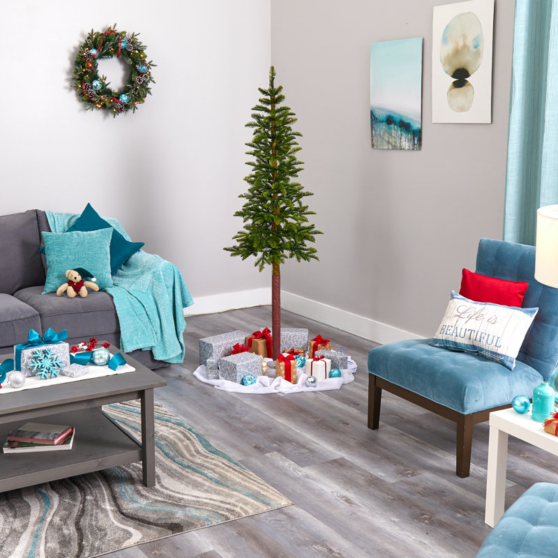 Lighted Artificial Christmas Tree, 6' H