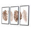 «Tropical Monstera and Palm Leaf In Terracotta», peinture sur toile flottante 3 pièces-1080931983-1080932021
