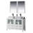 Mance 47.625'' Double Bathroom Vanity with Ceramic Top with Mirror-24551113