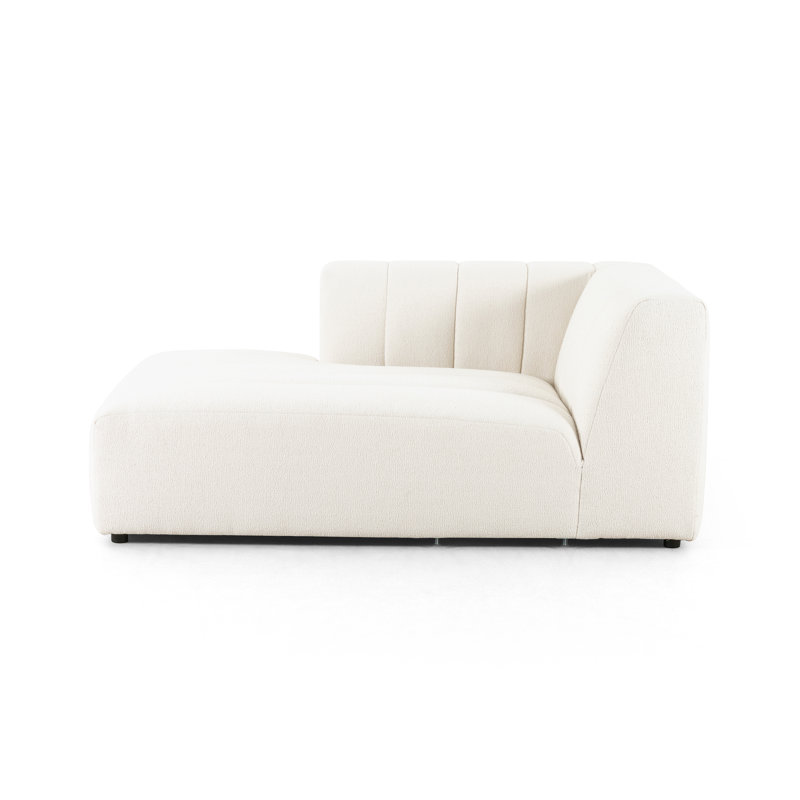 Channeled Laf Chaise Piece, Left Hand Facing, Fayette Cloud