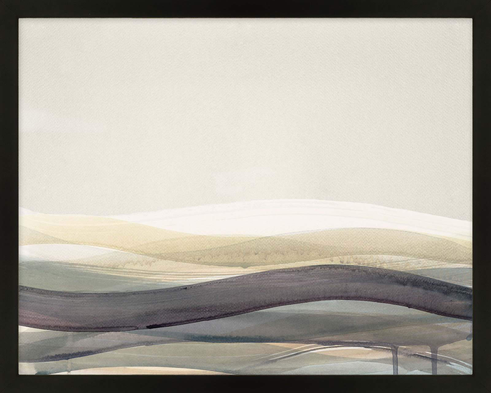 Lalita "Preliminary II" Print by Beth James, Black Framed, 38" W x 30" H