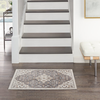 Tapis ivoire traditionnel Rheba