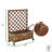 37'' H  2 Piece  Mobile Outdoor Raised Garden Bed Wood Planter Box with Trellis and wheels-611415759