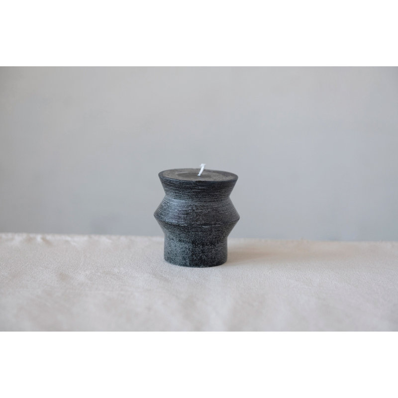 Bougie cylindrique sans parfum, Noir