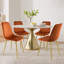 Chaise d'appoint en velours Heffron-2095468986