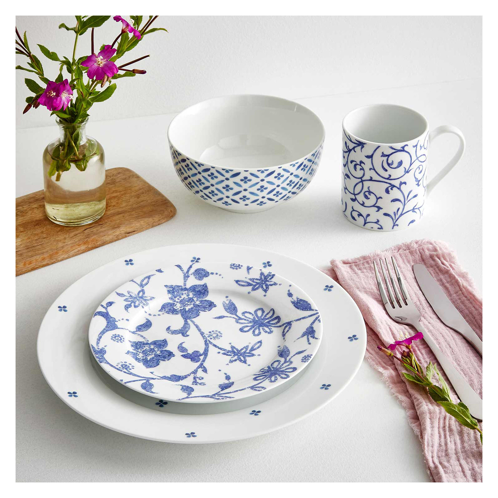 Portmeirion Blue Indigo 16-Pc Set