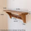 Tablette murale rustique en bois massif-973648119