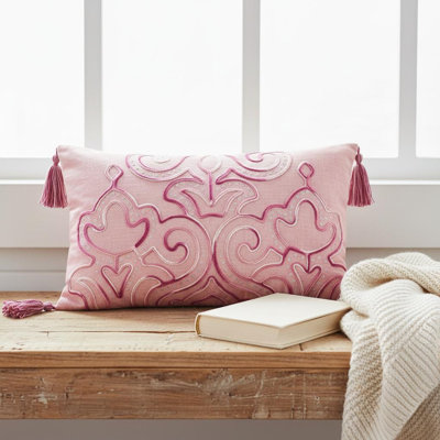 Housse de coussin rectangulaire en polyester 