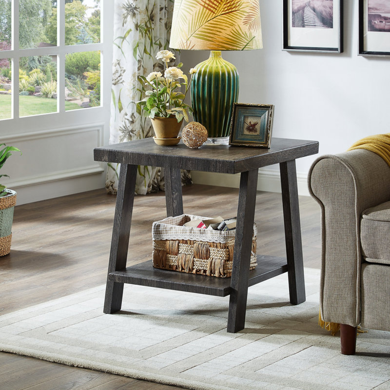 Table de bout Athens, Gris anthracite, Gris anthracite