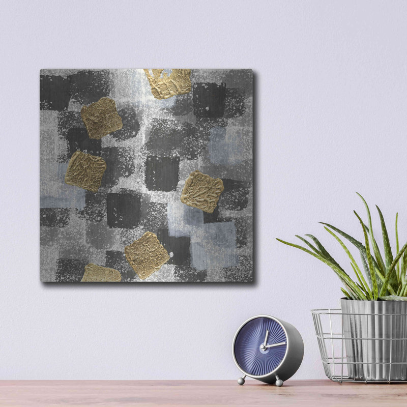 Ivy Bronx «Gold Squares III» par Chris Paschke, H 12 po x l 12 po 