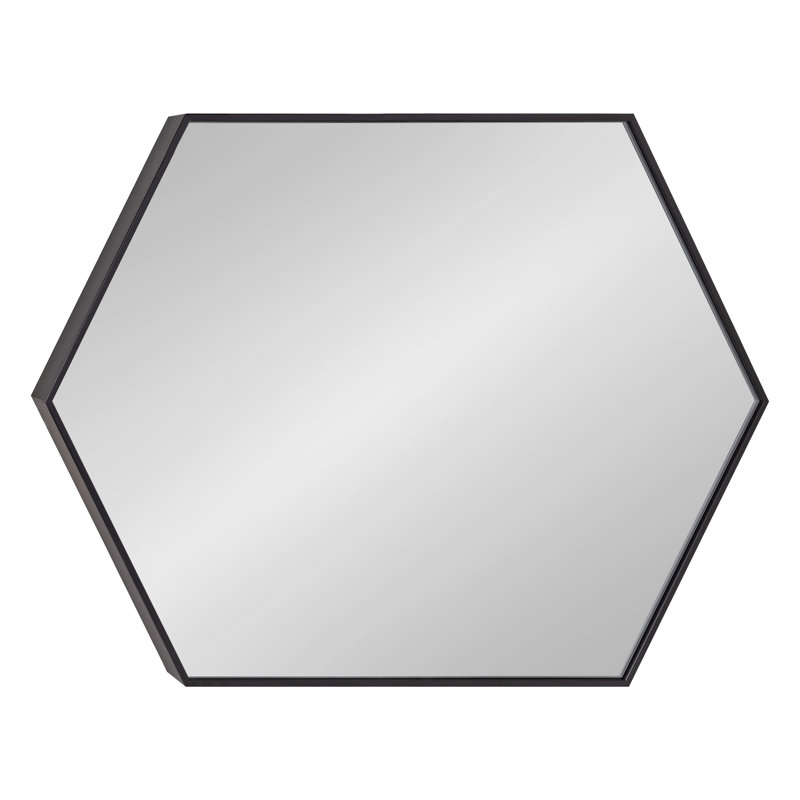 Miroir décoratif Logsdon, 30,98 po x 22,05 po, Noir