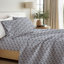 Ensemble de draps en microfibre à motif floral 4 pièces-130800771-97832652