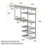 Pecora 184cm Closet System