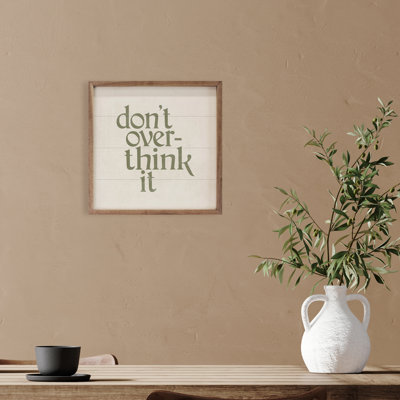Don't Over Think It White