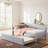 Convertible Daybed with Trundle - Twin to King Size, Linen Upholstery, No Box Spring?-607280919