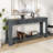 Console Table/Sofa Table With Storage Drawers And Bottom Shelf For Entryway Hallway-562199500