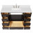 Cambridge 54.25'' Single Bathroom Vanity with Carrara Quartz Top-75152852-101139916