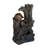 8.5x5.1x13.6" Decorative 4 Tier Broken Pot Water Fountain with LED Light, Brown