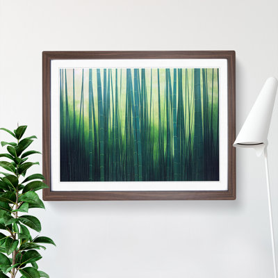 Attractive Bamboo Forest - Framed Print
