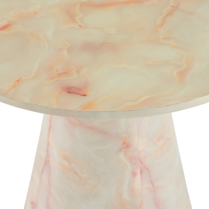 Modern Faux Marble End Table