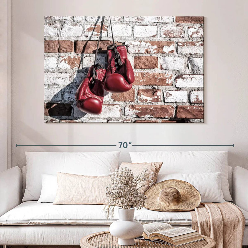 Sireci Red Boxing Gloves, 34" H x 51" W
