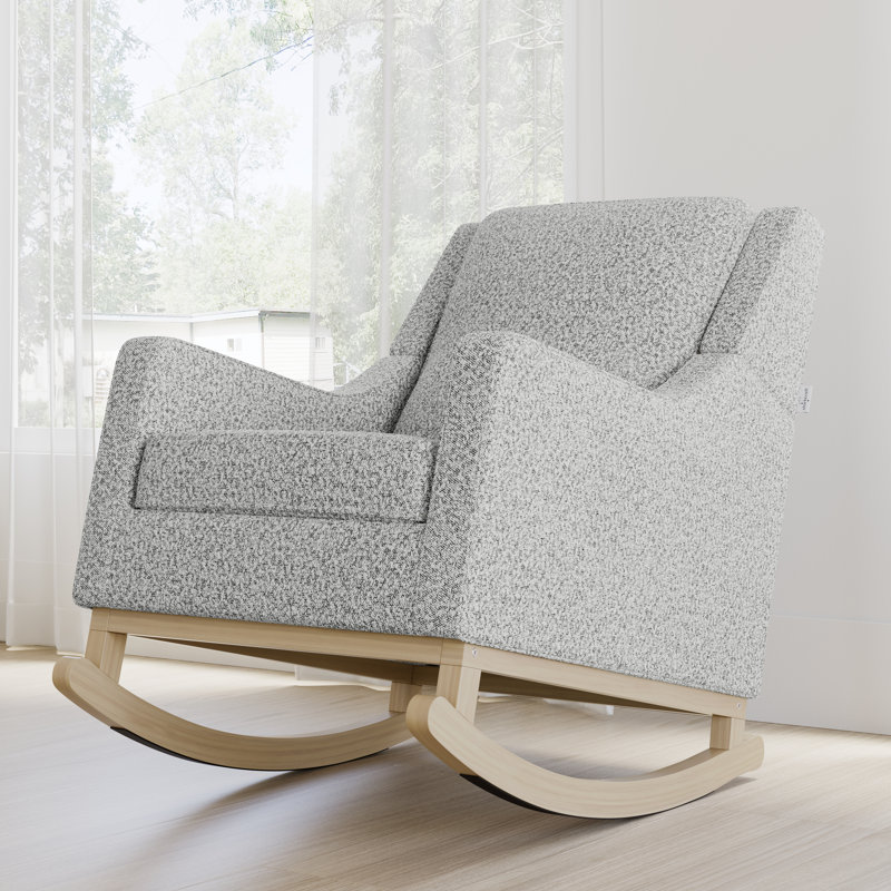 Pasadena Nursery Rocker, Salt and Pepper Boucle