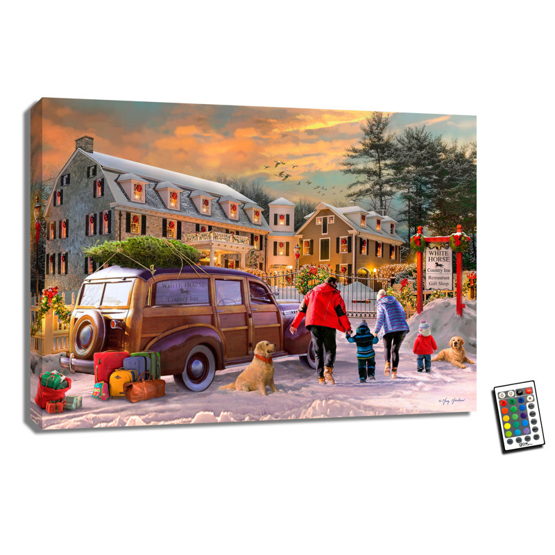 On Holiday 18x24 Fully Illuminated ColorChange LED Print
