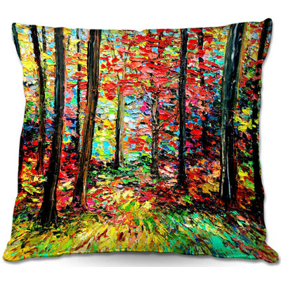 Floral Reversible Throw Pillow