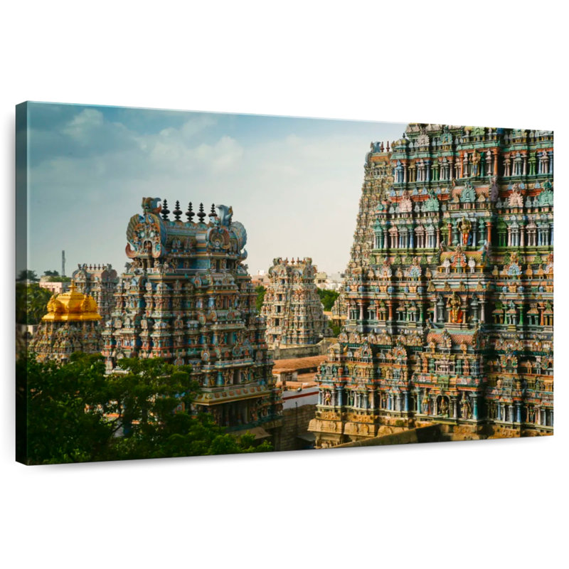 Site du temple Adella Meenakshi, H 16 po x l 24 po