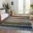 Machine Washable Indoor/Outdoor Xhevrie Blue Rug-41380328