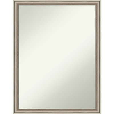 Carleena Solid Wood Rectangle Wall Mirror
