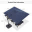 Grand parasol extérieur rectangulaire en porte-à-faux 108 po x 138 po avec base et rotation à 360 degrés-67120650