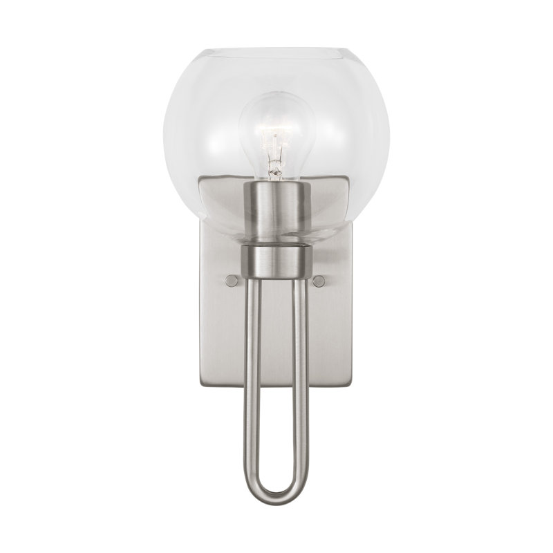 1 - Light Bath Sconce, Brushed Nickel