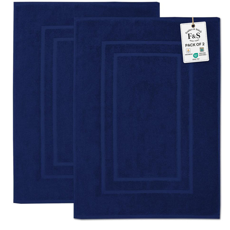  850 gsm 100% Cotton super soft , highly absorbent & quick-dry Terry Bathmat- not a bathroom rug, Navy