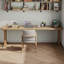 Bureau rectangulaire en bois massif Burlywood-109695019