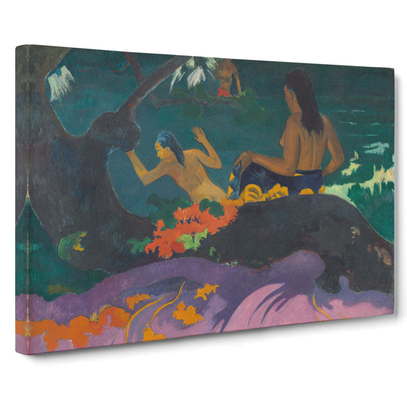By the Sea by Paul Gauguin - Wrapped Canvas Painting, 35cm H x 50cm W x 3cm D