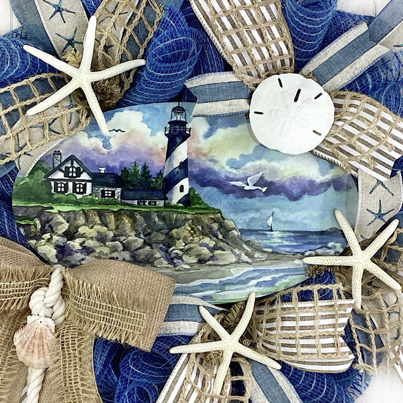 Couronne de phare en toile de jute