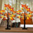 24" Fall Lighted Maple Tree Thanksgiving Halloween Decoration Tabletop Fall Tree