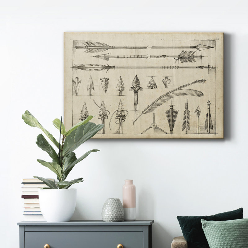 " Arrow Schematic I ", 36" H x 24" W x 1" D
