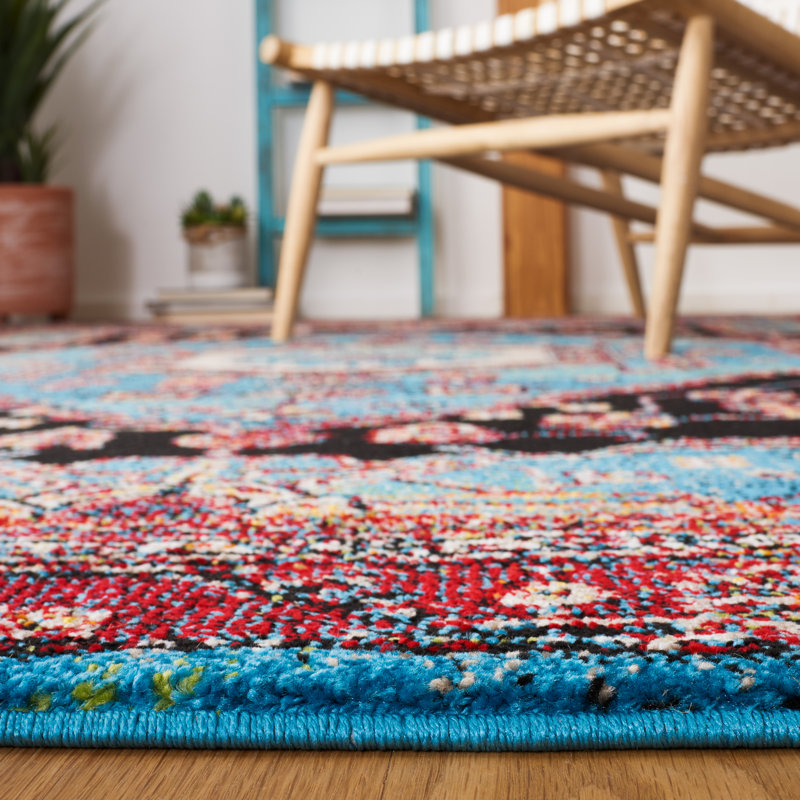Emeram Performance Oriental Rug, Rectangle 6'7" x 9'