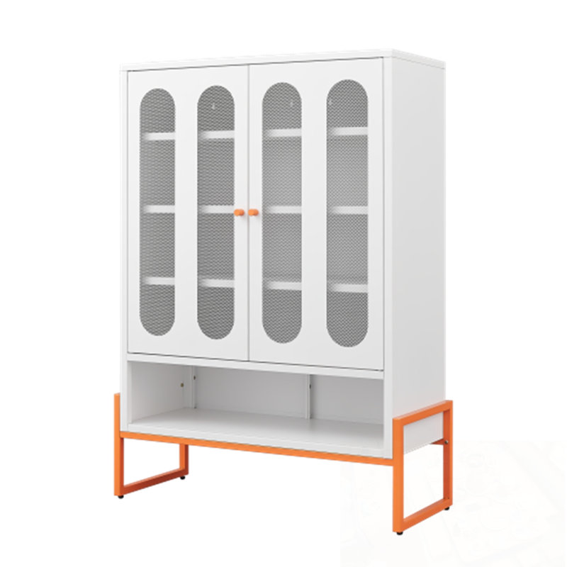 Armoire à chaussures 2 portes avec tablette ouverte