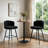 Bouclé Upholstered Counter Stool-711849808