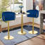 Tabouret de bar pivotant à hauteur réglable Shalicia-728208350