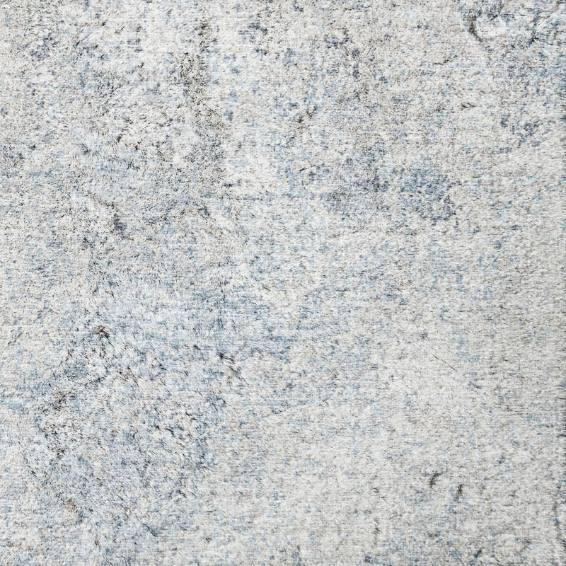 Tapis à poils longs de qualité supérieure lavable à la machine Dream Dream, Bleu, 5 pi x 7 pi 6 po