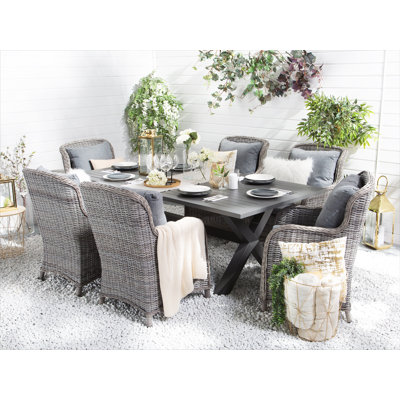 Dibella 6 Seater Dining Set with Cushions